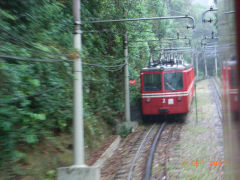 
Tram No 2 crossing, Corcovado, Rio de Janeiro, September 2008